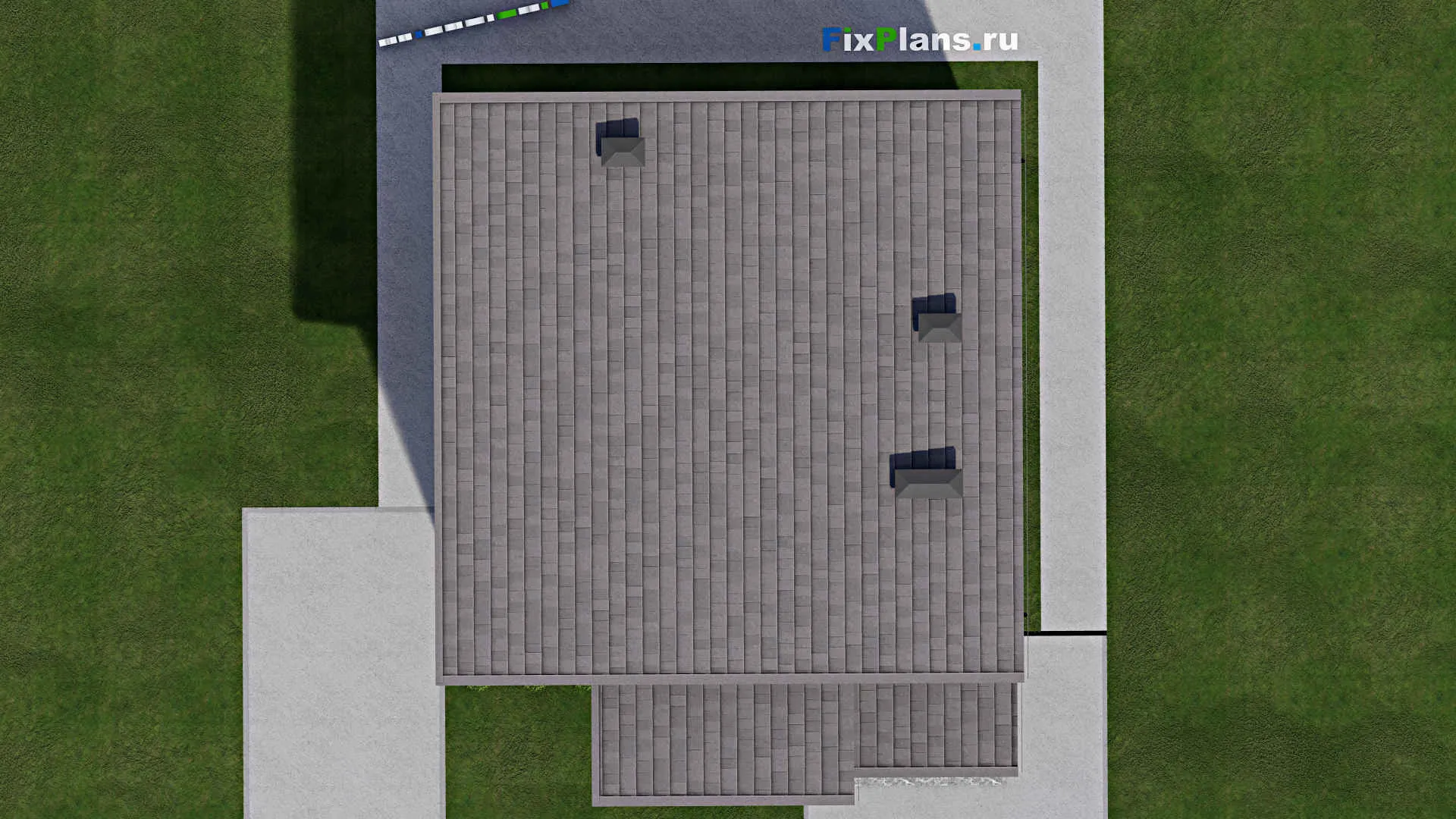 F-7235 - Проект дома с мансардой 11 на 13, площадью 160 м² с 4 спальнями