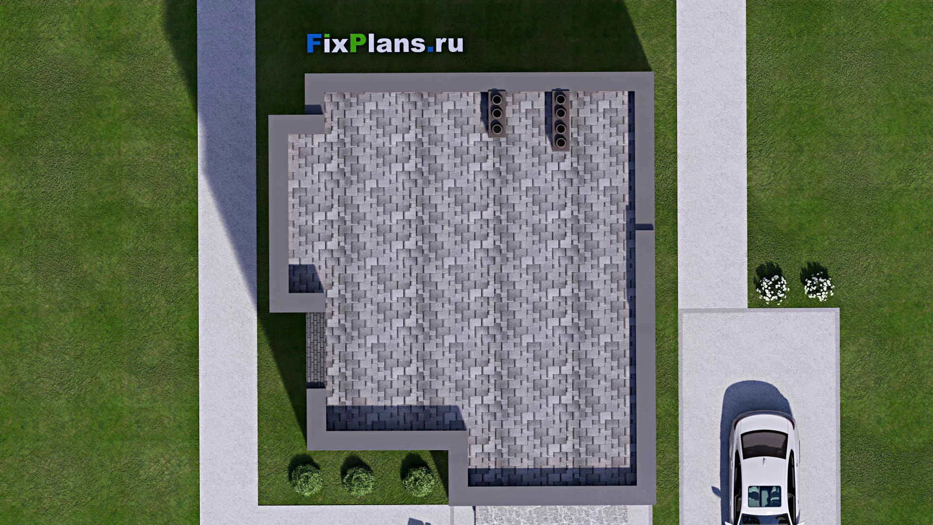 F-16433 - Проект двухэтажного дома 9 на 12, площадью 150 м² с 4 спальнями