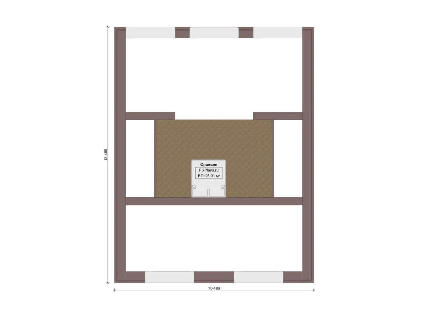 F-14120 - Планы дома с мансардой 12 на 17, площадью 180 м² с террасой и 4 спальнями