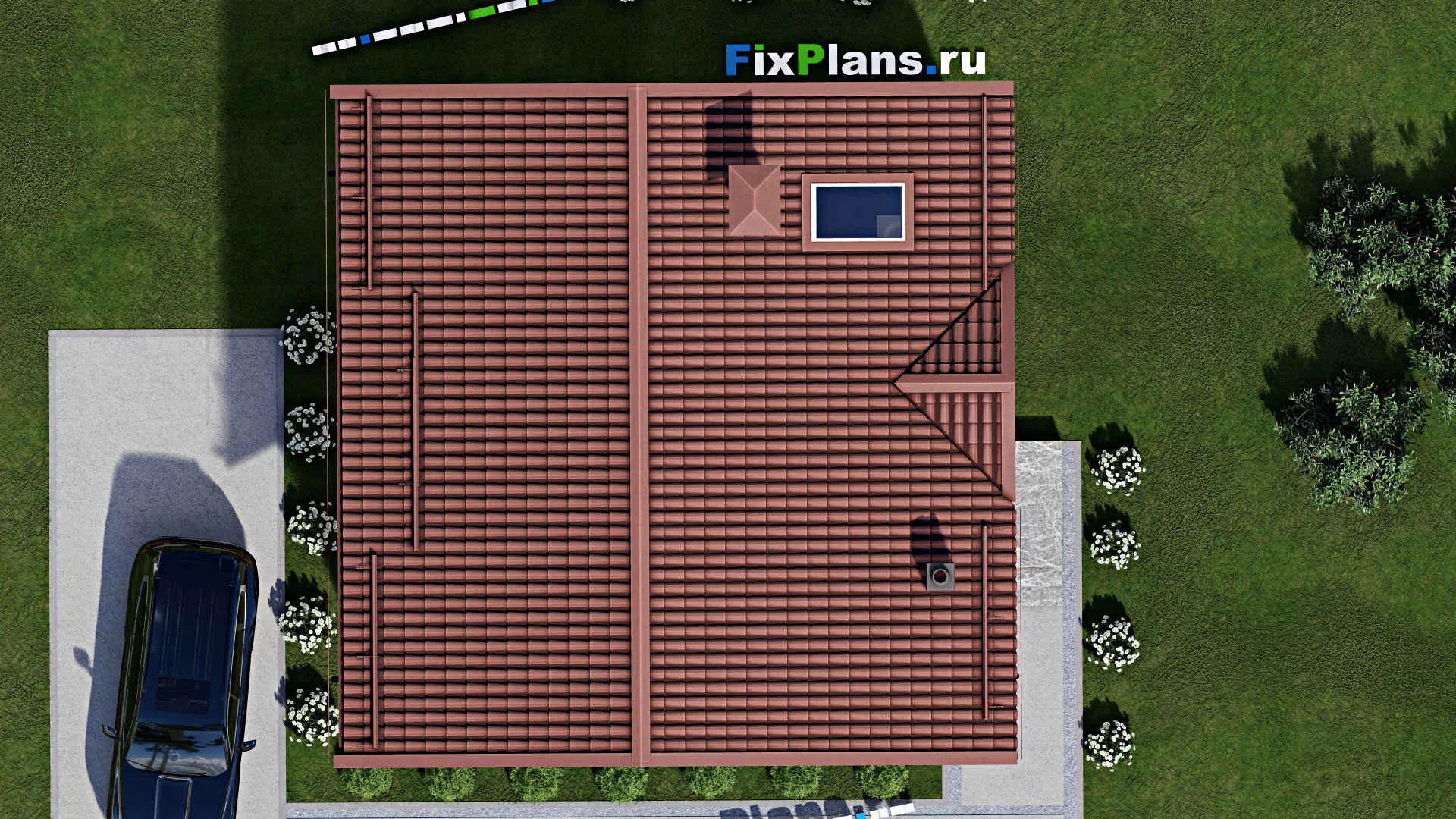 F-2501 - Проект дома с мансардой 9 на 11, площадью 110 м² с 3 спальнями