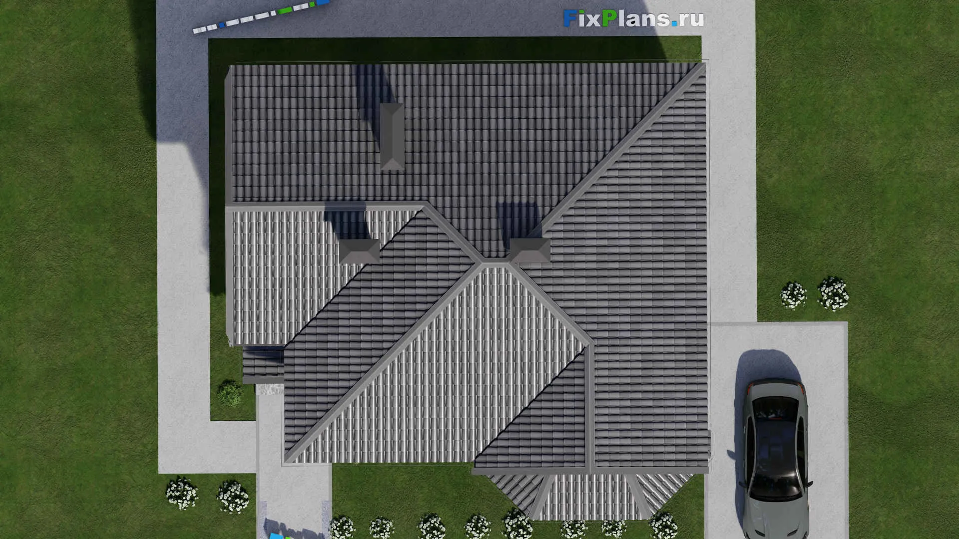 F-8270 - Проект двухэтажного дома 12 на 13, площадью 170 м² с 3 спальнями